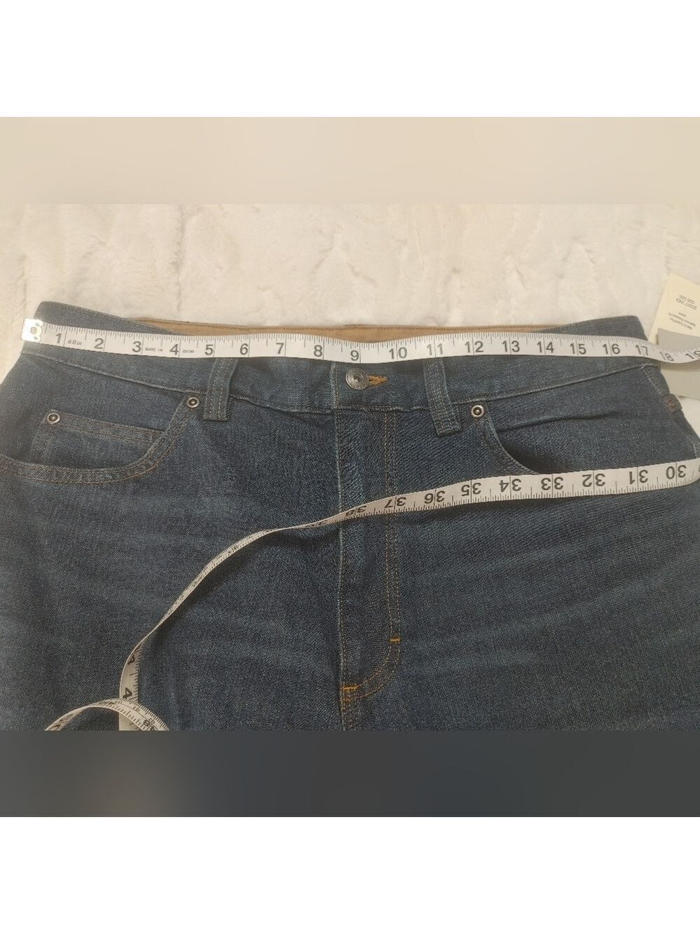 NWT Duluth Trading Men's DuluthFlex Ballroom Relaxed Jeans in Dark Blue 35x30 - Picture 13 of 16